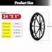 (1PR,Black) Wheelchair rear wheel replacement 24x1