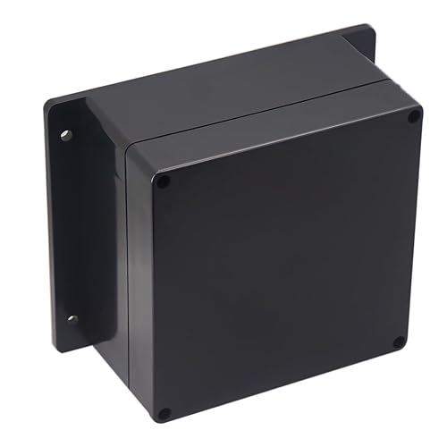 Miniatura 21 de Project Box - Caja de conexiones impermeable IP65, cajas eléctricas de plástico ABS, caja electrónica para proyectos de bricolaje, caja de Negro