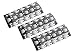 bbq-parts SPD751 (3 pack) Stainless Steel Heat Plate, Heat Shield, Heat Tent, Burner Cover, Vaporizor Bar, and Flavorizer Bar Replacement for Select Turbo Gas Grill Models (16 1/2