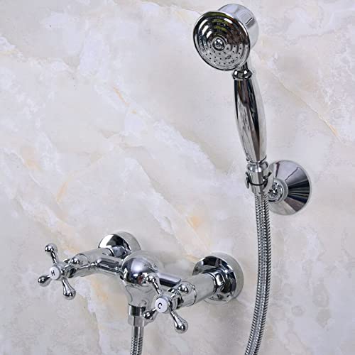 Ensemble de robinets de pomme de douche anti-calcaire Mna278 double commande