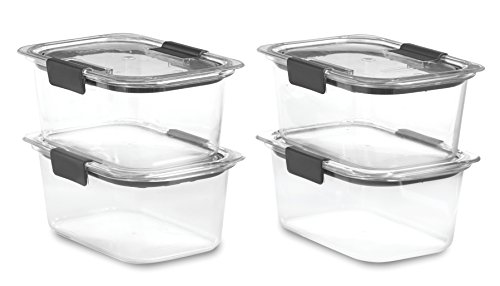 Rubbermaid Brilliance Bpa Free Food Storage Containers With Lids, Airtight, For Lunch, Meal Prep, And Leftovers, Set Of 4 (4.7 Cup) #TOP1