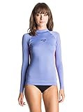 Roxy Juniors' XY Long Sleeve Rash Guard, Chambray, Medium