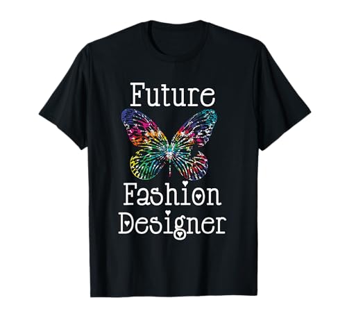 Future Fashion Designer Colorful Butterfly Art Girls Teens T-Shirt