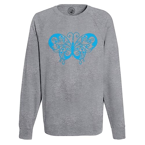 Sweat shirt papillon bleu pour homme idéal pour vos sorties nature et loisirs