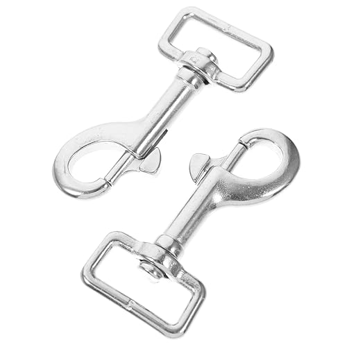 SOLUSTRE Hook Swivel Clasp Heavy Duty Dog Leash Clip Trigger Swivel Hook Pet Leash Clip Pet Leash Clasp Webbing Belt Spring Clasp 360-degree Rotati