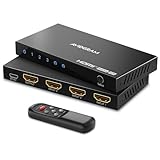 HDMI 切替器 4K 60Hz, AVIDGRAM HDMI2.0 セレクター 3入力1出力, HDMI 切り替え 3ポート IRリモコン付き HDCP 2.2 HDR10 3D 18Gbps for Xbox PS4 HDTV Monitor 対応