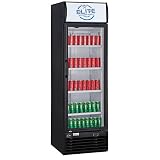 Elite Kitchen Supply 15.1 cu. ft. Commercial Display Cooler Refrigerator with Glass Door in Black