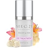 MEG 21 Bright & Firm Under Eye Cream – Anti-Aging Cream for Dark Circles, Puffiness, Bags, Fine Lines & Wrinkles – Day/Night Eye Moisturizer – Made with Patented SUPPLAMINE (0.5 oz)