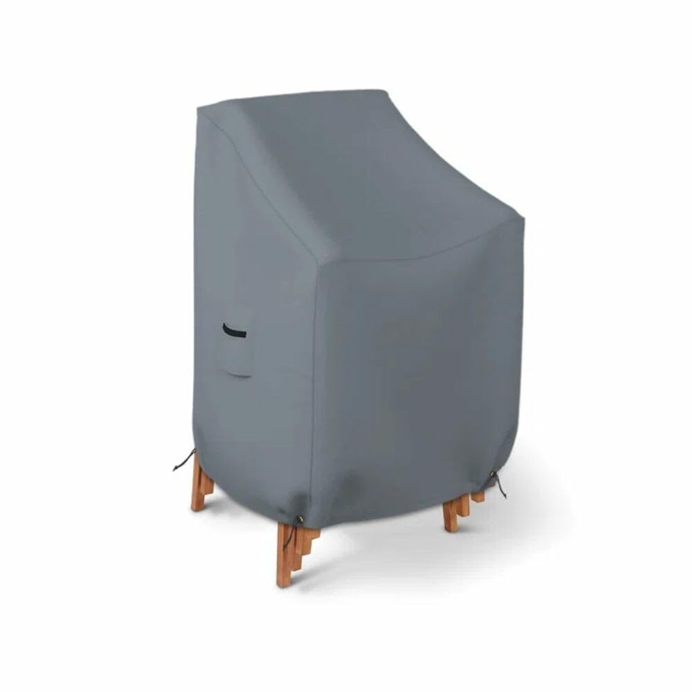 Stackable Outdoor Patio Furniture Covers Waterproof for Lawn Chair in Heavy-Duty Material & Gray Color | 34