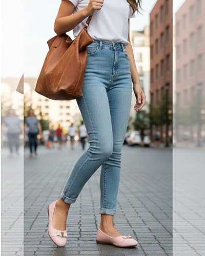 Image of Women Girls Slip On Ballet Flats