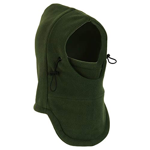 Childrenâ€™s Balaclava - Face Ski Mask for Young Boys, Girls - Snow, Thermal Protection Wear - Army Green