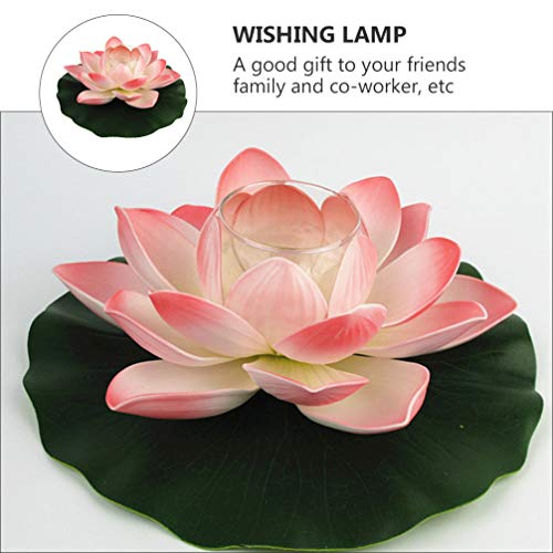 Uonlytech Lotus Desejando Lotus Flutuante À Prova D' Água Luz Luz Luz CONDUZIDA Da Lagoa Lotus Pisc