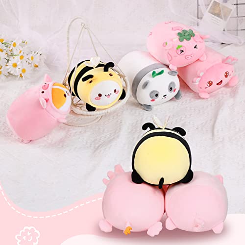 Aixini 8 Inch Plush Toys Set 3Pcs Stuffed Animals Packs Cute Cat Bee/Corgi Pig/Axolotl Plush, Super Soft Kawaii Plushies For Girls #TOP7