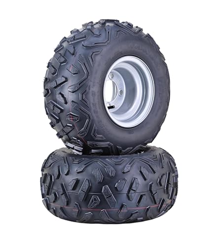 WANDA ATV Golf Cart Tire Wheel Assembly 18X9.5-8 6-Ply with 4 Lugs on 4