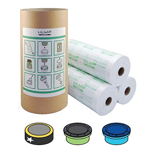 Ricarica Mangiapannolini Multistrato leggermente Profumata con Trattamento Antiodore EVOH compatibile ricariche Sangenic Tommee Tippee TEC e Twist & Click | Angelcare | Litter Locker II (600m + tubo)