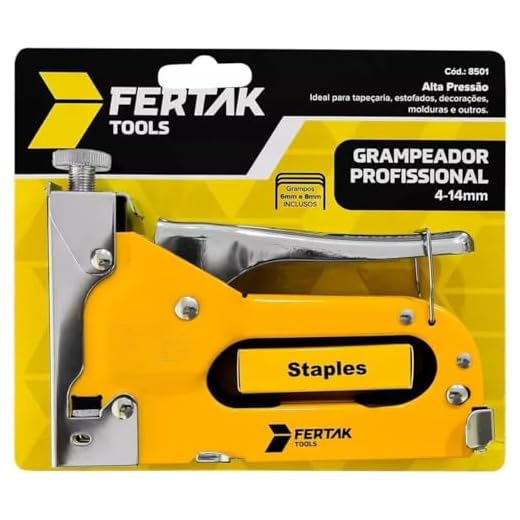 4. Grampeador de Tapeceiro uso Profissional - Fertak Tools