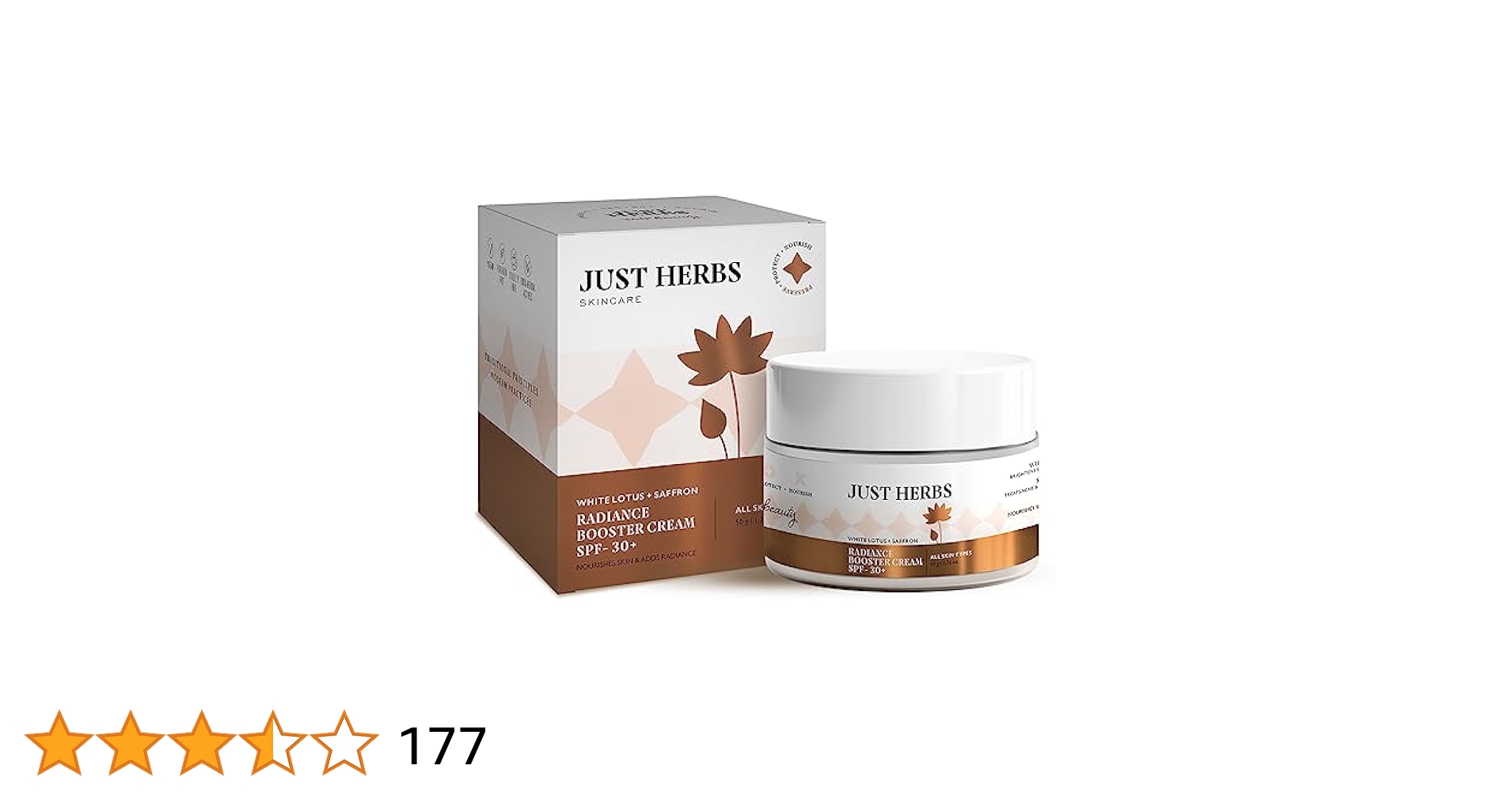 Amazon.com: Just Herbs Skin Face Cream With SPF 30+ Saffron