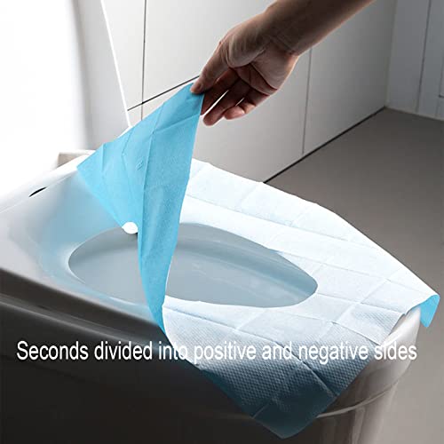 LFFH 50 pcs Toilet Seat Covers Disposable, Waterproof Toilet Pads Portable Toilet seat Covers Individually Packaged for Travel outings (Color : Pink, Size : 40x45cm)