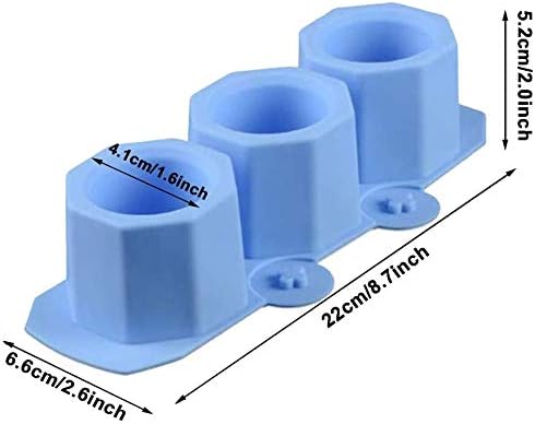 4 Pack Flower Pot Silicone Molds, Succulent Plants Planter Concrete Moulds, Ice Shot Glass Molds DIY Craft Candle Holder Small Plant Molds for DIY