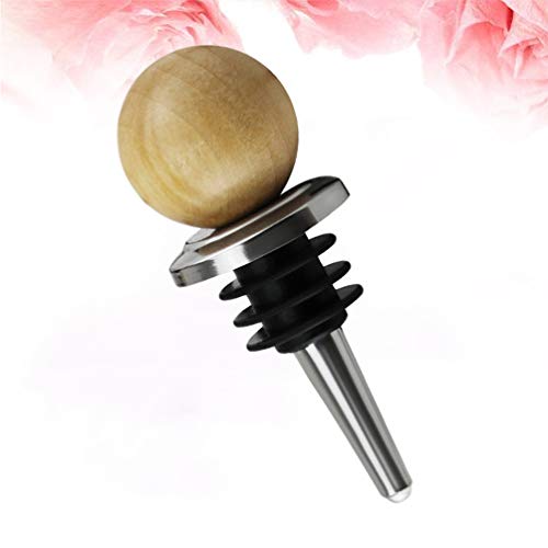 Hemoton 3 peças de garrafa de vinho de metal com tampa de champanhe de cortiça e cabeça redonda de m