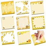 600Pcs Bee Sticky Notes, Self-Stick Bee Note Pads to Do List Memo Pads Cute Sunflower Bee Memo Notes Message Reminder for Bee Lovers Spring Summer Office Home School Supplies