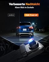 WOLFBOX M40 10” Rückfahrkamera Spiegel, 4K+1080P Dashcam Auto Vorne Hinten, Rückspiegel Kamera mit ADAS/BSD, Sprachsteuerung, Integriertem Wi-Fi, Inklusive 64GB Karte & GPS – Ansicht 8