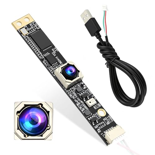 Eirolace 8Mp 30Fps USB-Kameramodul Mit Mikrofon Weitwinkel 110 Grad Weitwinkelobjektiv Lightburn Kamera 3D Druckerkamera Kompatibel Mit Windows Mac Os Rasberry Pi