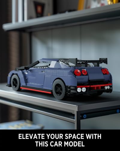 Image of Nifeliz GTRS-35 Sports Car Building Set, 1:14 Scale Collectible Model Set for Display, Gift for Adult Car Enthusiasts (1323PCS, NF10285)