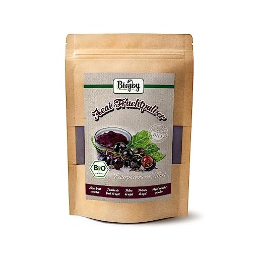 Biojoy Acai en polvo Еcologico (100 g), Bayas de Acai en Polvo (Euterpe oleracea Mart.)