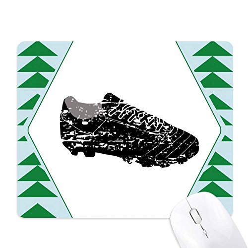 Tapis de souris green pine tree motif chaussures de foot tapis en caoutchouc noir antidérapant
