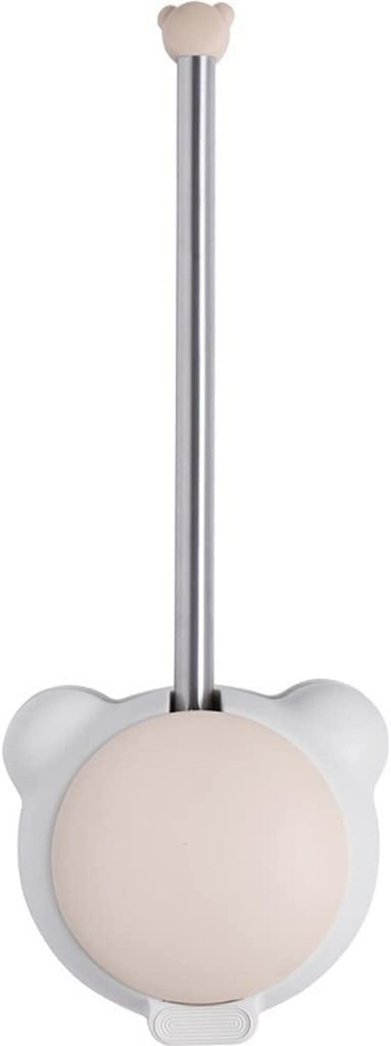 Toilet Brush and Holder Set, Toilet Brush Creative Cartoon Toilet Brush Set Household Wall Mounted with Cover No Dead Corner Brush Toilet Brush Bathroom Toilet Brush Holder Furniture