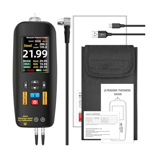Medidor de Grosor de Pintura Digital Ultrasonico T7, Rango 0.01 a 300 mm para Metal y Tubos de Acero, Recargable miniatura 2