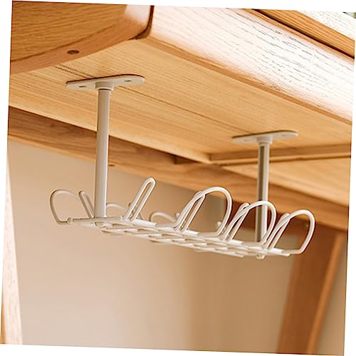 HOMSFOU organizador de cables bajo escritorio 1 set, estructura compacta y resistente, diseño creativo de malla para almacenamiento eficiente miniatura 7