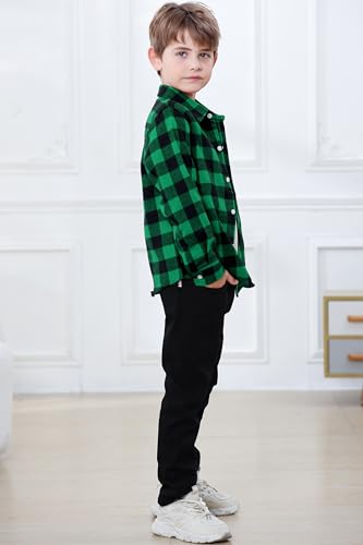 Image of Betusline Boy and Men Button Down Plaid Shirt | Soft,Breathable and Comfortable Fabric