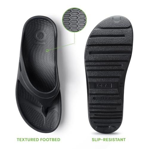 Image of Oka Unisex Recovery Flip Flops | Arch Support Cushioned Sandal | Lightweight Sustainable | Made in the USA