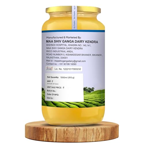 Image of Go Fresho A2 Desi Hallikar Cow Ghee | Pure, Natural and Healthy (1000ml)