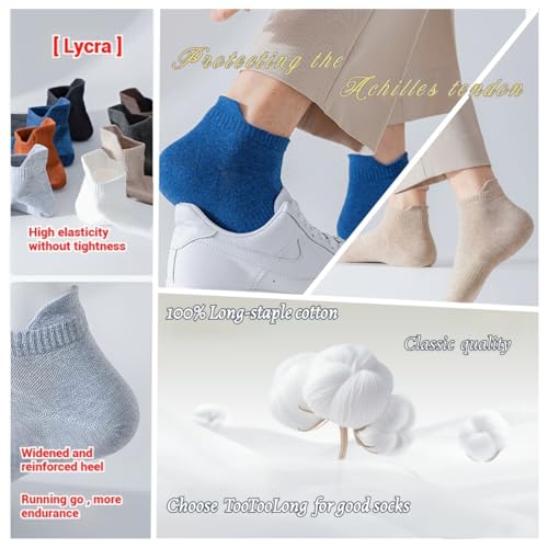 6 Pairs Ankle Athletic Socks Moisture-Wicking Ribbed Design Multiple Colors，Socks for Men and Women4