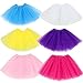kilofly 6pc Girls Ballet Tutu Kids Birthday Princess Party Favor Dress Skirt Set