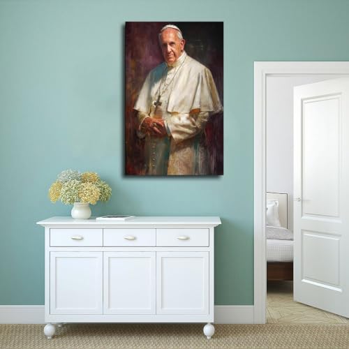 Portrait de pape sur toile pour sublimer un mur vide - 4
