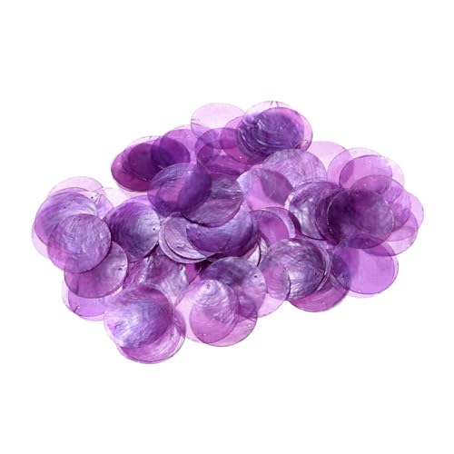 Coquillages ronds avec trous par 100 pièces pour création de bijoux et breloques DIY