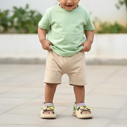 Image of GLJ Kids Comfort Clogs Sandals for Boy and Girl, 1 to 14 Years, Two-Strap Design, Easy to Wear Slip On, Dust and Waterproof, 1100