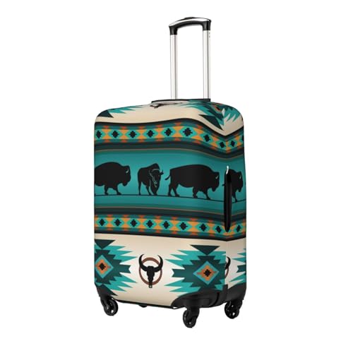 Native American Aztec Pattern Luggage Cover, Protective Washable Suitcase Cover - Travel High Elastic Fibers Suitcase Protector Fits Large2
