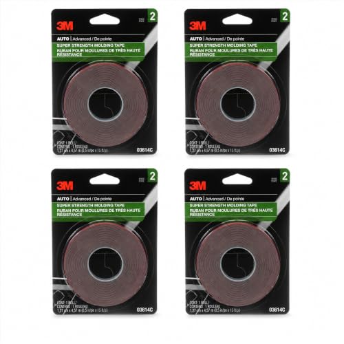 Image of 3M Super Strength Molding Tape 3614, 1 /2 in x 15 ft, 4 Rolls