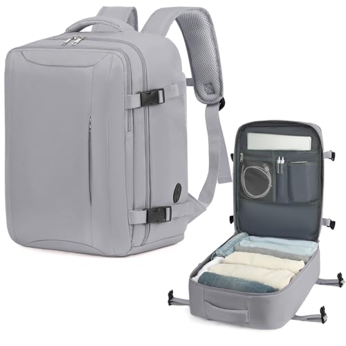 Lossga Cabin Bag 45x36x20 for New Easyjet, Underseat Cabin Luggage Bags Carry on Travel Backpack Cabin Size for Airplanes, 30L Hand Luggage Case Suitcase Water Resistant Laptop Backpacks