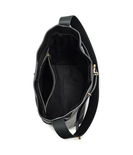 Bolso Madewell tipo bucket en cuero negro miniatura 5