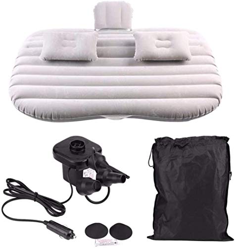 Lit de Voyage Voyage Lit Lit de Voiture, Voyage Matelas Air Voiture lit Gonflable Matelas Gonflable Matelas pneumatique, Retour de Voiture Housse de siège Gonflable Coussin Sofa 6-3 (Color : Grey)