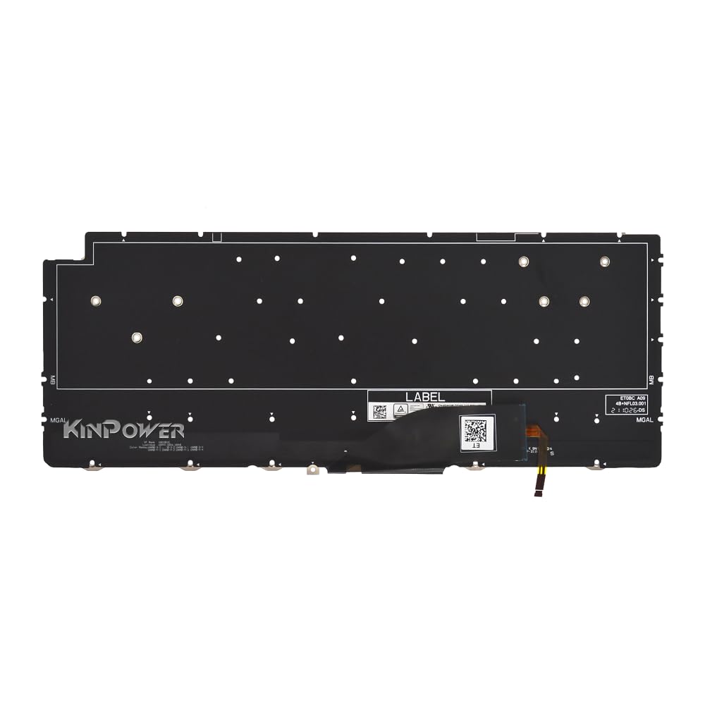 Clavier AZERTY Rétroéclairé Pour Dell XPS 7390/9310 2-en-1 - Référence 0D4KM6 - Noir - Neuf D'origine