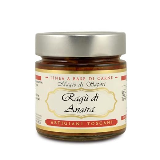 Ragù d' anatra 212 grammi Sugo pronto artigianale 100% Made in Italy