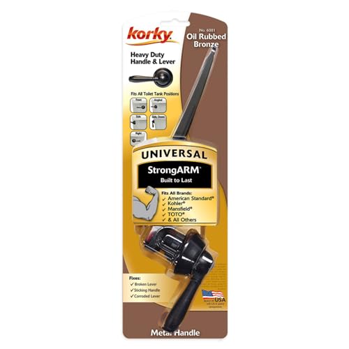 Korky 6081BP Strongarm Tank Lever Universal To Fit Front Angled Side Left And Right Mount Toilets, Oil-Rubbed Bronze thumb #3