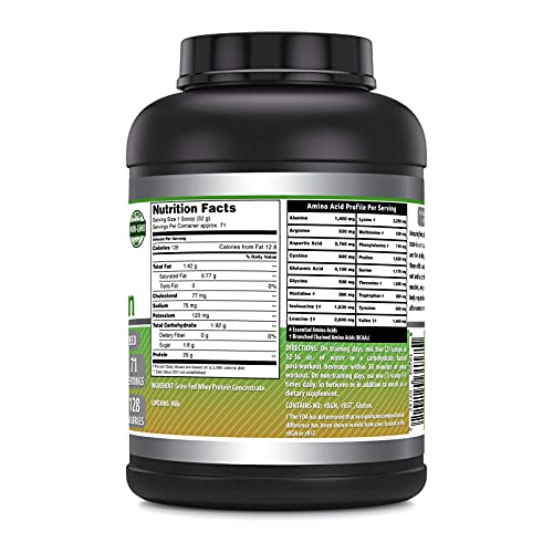 Amazing Formulas Grass FED Whey Protein 5 Lbs (Non-GMO, Gluten Free) -Made with Natural Sweetener and Flavor - rBGH & RBST Free -Supports Energy Production & Muscle Growth (Unflavored, 5 Lb) - Image 4